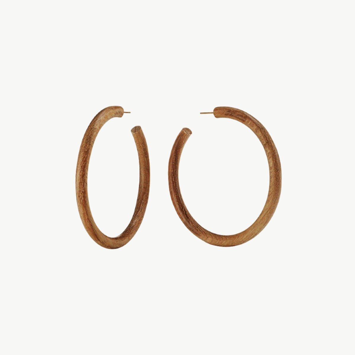 SOKO Arlie Maxi Wood Hoop Earrings Wood